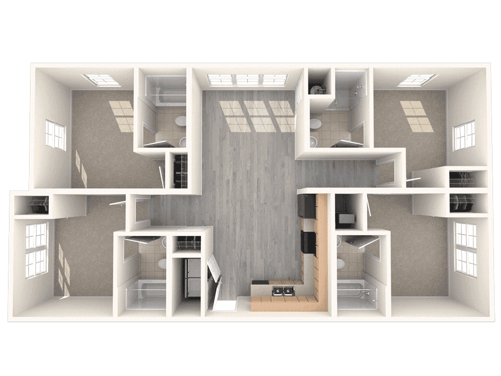 3D-Greenway-Commons-4-Bedroom